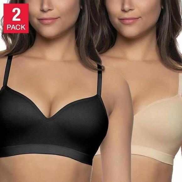 Felina Other - Felina Womens Contour Cup Seamless Wire Free Bra 2 Pack Size XL